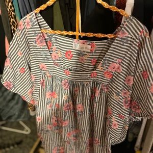 FLORAL PRINT XXL TOP